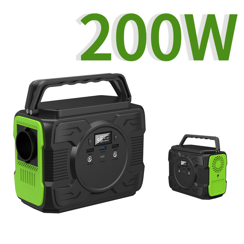 QC3.0 আউটপুট 9V/2A এবং নামমাত্র ক্ষমতা 173wh সঙ্গে পোর্টেবল শক্তি জেনারেটর 200W
