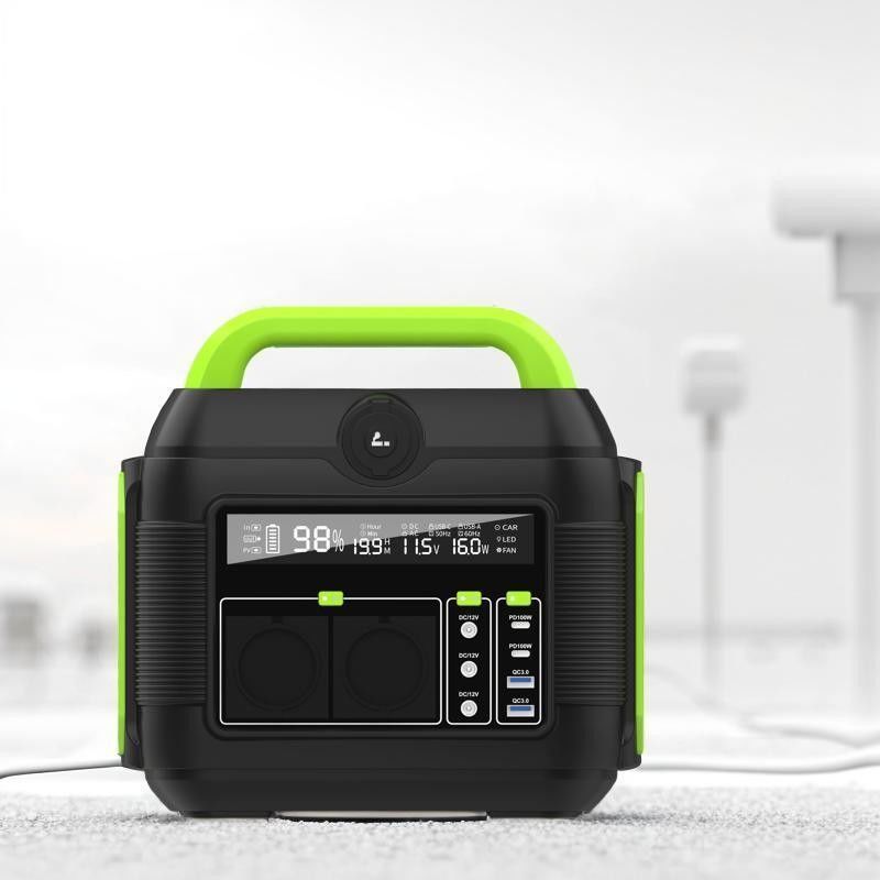 বহিরঙ্গন সৌর শক্তি সঞ্চয় করার জন্য 600W রিচার্জেবল পাওয়ার স্টেশন বহনযোগ্য এবং টেকসই