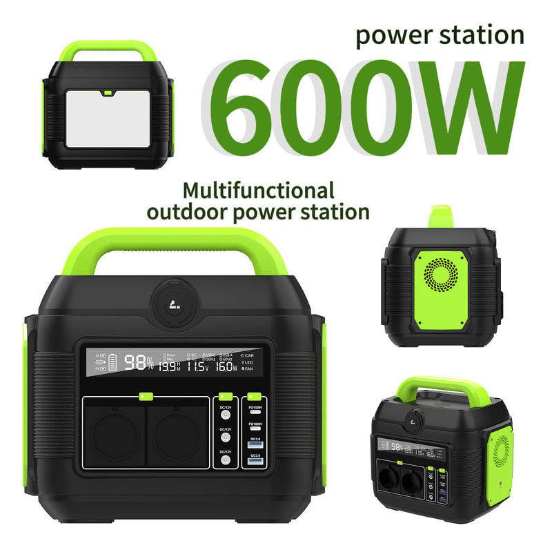 600W আউটডোর ক্যাম্পিং পোর্টেবল পাওয়ার স্টেশন 500W পাওয়ার ব্যাংক এস 6 সকেট টাইপ দক্ষিণ আফ্রিকা