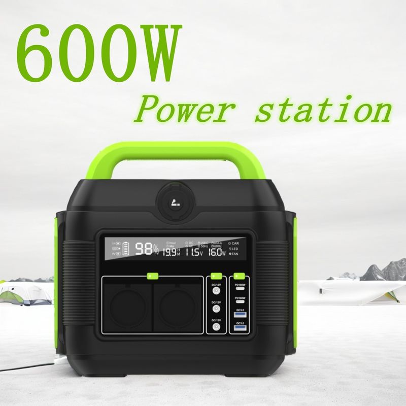 পোর্টেবল পাওয়ার স্টেশন 600W 300W টার্নারি লিথিয়াম ব্যাটারি সৌর জেনারেটর শক্তি সিস্টেম