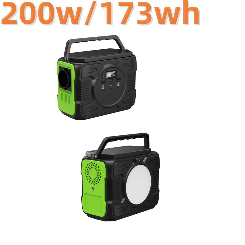 200W ক্যাম্পিং পাওয়ার স্টেশন দক্ষিণ আমেরিকার জন্য পুনরায় চার্জযোগ্য সৌর জেনারেটর শক্তি সিস্টেম