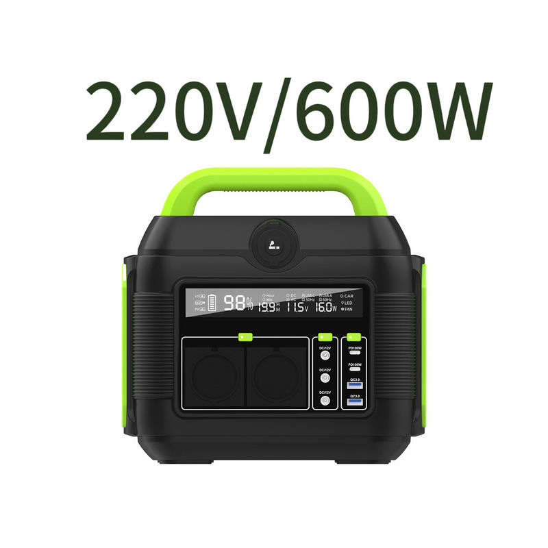 লিথিয়াম ব্যাটারি 600W ক্যাম্পিং মিনি পোর্টেবল এসি আউটলেট পাওয়ার ব্যাংক 110V 220V সমস্ত ব্র্যান্ডের জন্য