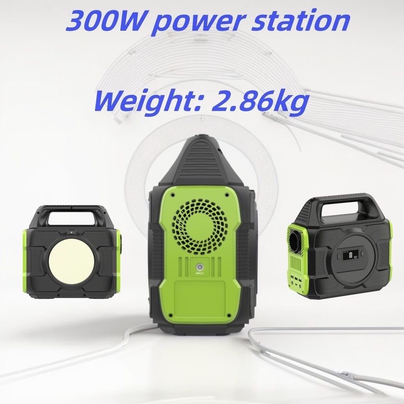 ক্যাম্পিং এবং আরভি মোবাইল পাওয়ারের জন্য 300W পোর্টেবল পাওয়ার স্টেশন 288wh আউটডোর সোলার জেনারেটর