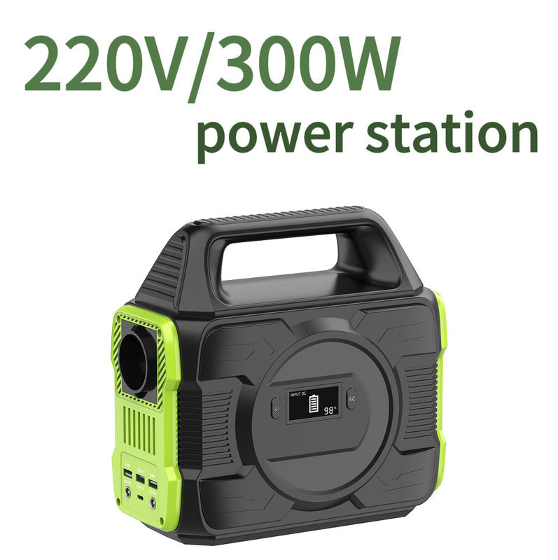 110V 220V সৌর বিদ্যুৎ সরবরাহ তরল স্ফটিক ডিসপ্লে সহ পোর্টেবল 300W ব্যাটারি পাওয়ার ব্যাংক