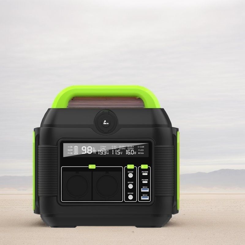 এসি সকেট আন এবং তরল স্ফটিক ডিসপ্লে সহ 600W পোর্টেবল মোবাইল জেনারেটর পাওয়ার স্টেশন