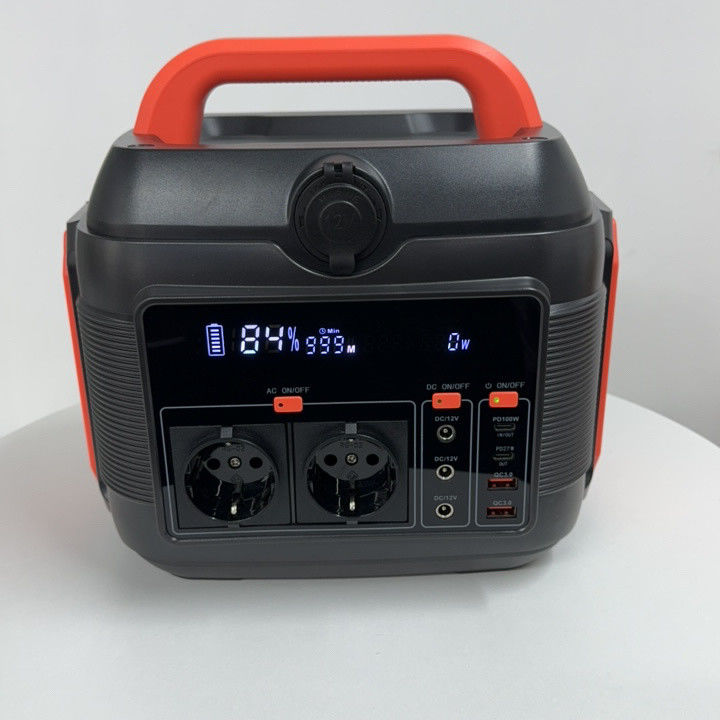 হোম আউটডোর ক্যাম্পিং ভ্রমণ আরভি জেনারেটর 600W পোর্টেবল লিথিয়াম ব্যাটারি পাওয়ার স্টেশন