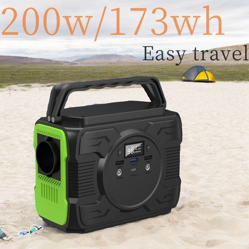 বহনযোগ্য পাওয়ার স্টেশন 200W জরুরী ক্যাম্পিং ব্যাটারি বহিরঙ্গন জন্য LiFePO4 সৌর জেনারেটর