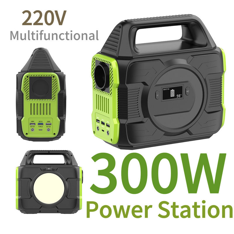 শক্তি সৌর বিদ্যুৎ কেন্দ্র S3 300W বহনযোগ্য শক্তি সঞ্চয় বহিরঙ্গন জন্য পাওয়ার সাপ্লাই
