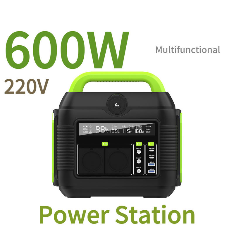 600W পোর্টেবল পাওয়ার স্টেশন 1000W 1500W সৌর প্যানেল জেনারেটর হোম এবং ক্যাম্পিং জন্য