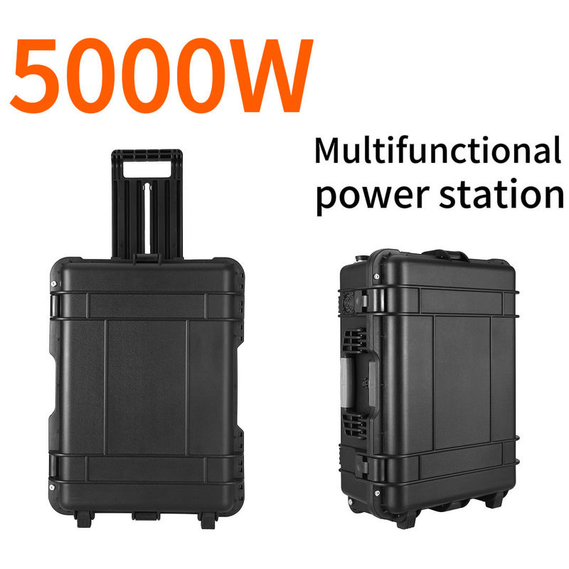 এসি আউটপুট বর্তমান 15A ম্যাক্স 5000W পোর্টেবল পাওয়ার স্টেশন জন্য হোম শক্তি সঞ্চয় সিস্টেম