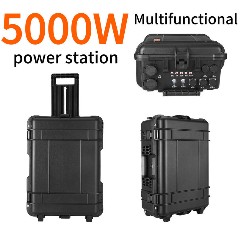 বাইরের অ্যাডভেঞ্চারের জন্য 8000W পিক পাওয়ার পোর্টেবল সোলার পাওয়ার স্টেশন