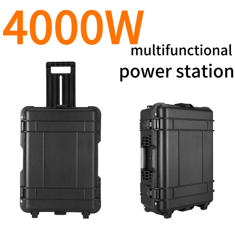 এসি খাঁটি সাইন ওয়েভ আউটপুট ওয়েভফর্ম 4000W কাস্টমাইজেশন সহ 220V পোর্টেবল পাওয়ার স্টেশন