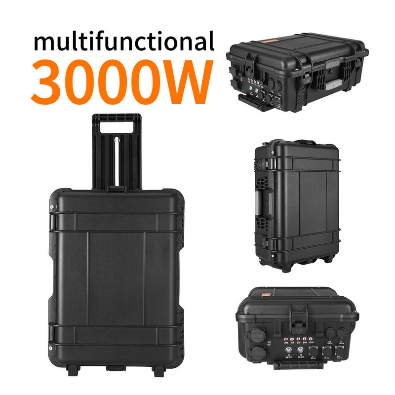 এসি আউটপুট বর্তমান 15A ম্যাক্স LT-30 3000W সৌর সিস্টেমের ব্যাটারির জন্য পোর্টেবল পাওয়ার সাপ্লাই