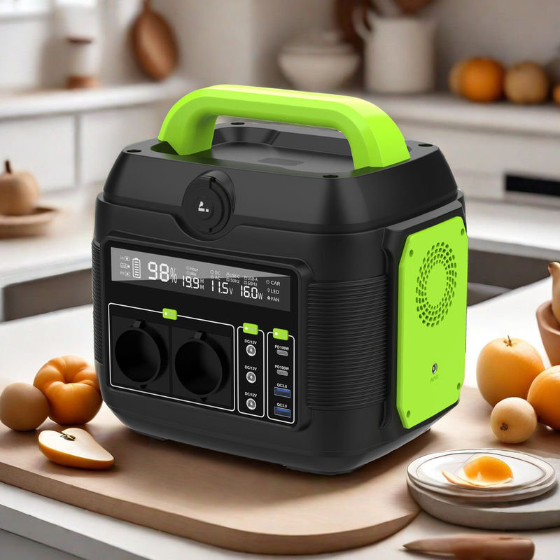 আউটডোর ক্রিয়াকলাপের জন্য 600W পোর্টেবল পাওয়ার স্টেশন 220V অ্যাপ্লায়েন্স সমর্থন করে এমপিপিটি লিথিয়াম ব্যাটারি