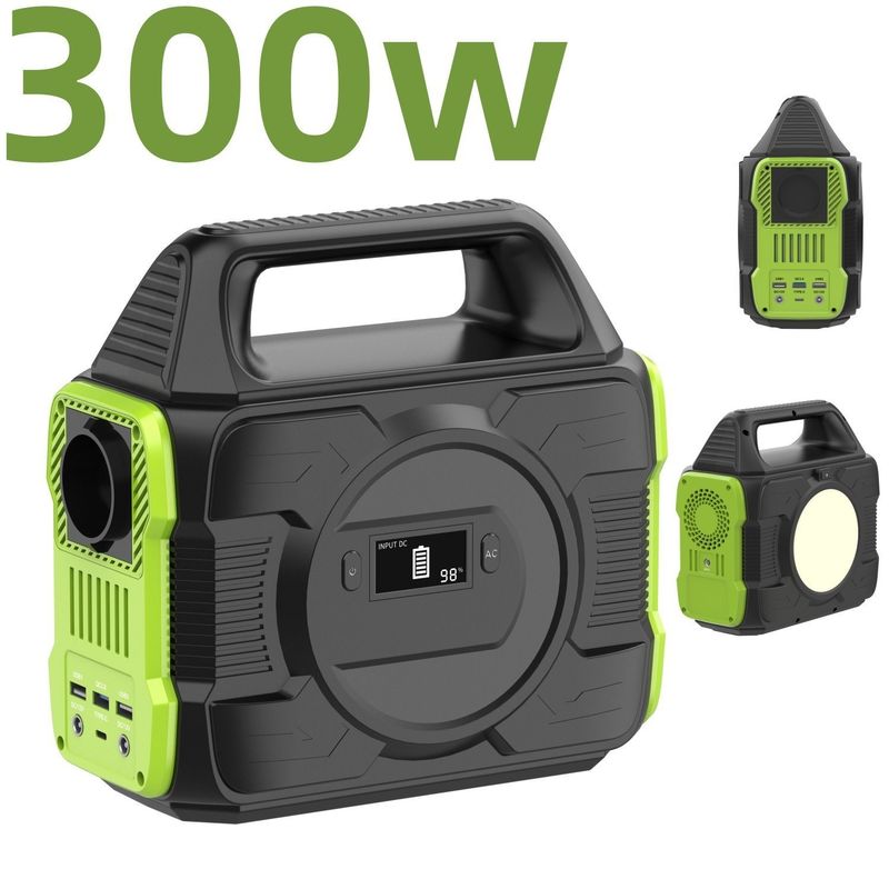 Un আউটডোর ক্যাম্পিং 200W/300W/600W পোর্টেবল সৌর শক্তি সঞ্চয় শক্তি স্টেশন জেনারেটর