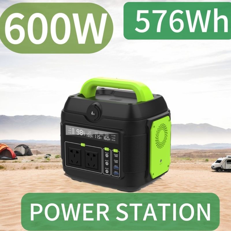 শর্ট সার্কিট সুরক্ষা 600W ক্যাম্পিং কার জরুরী শক্তি জন্য পোর্টেবল সৌর জেনারেটর