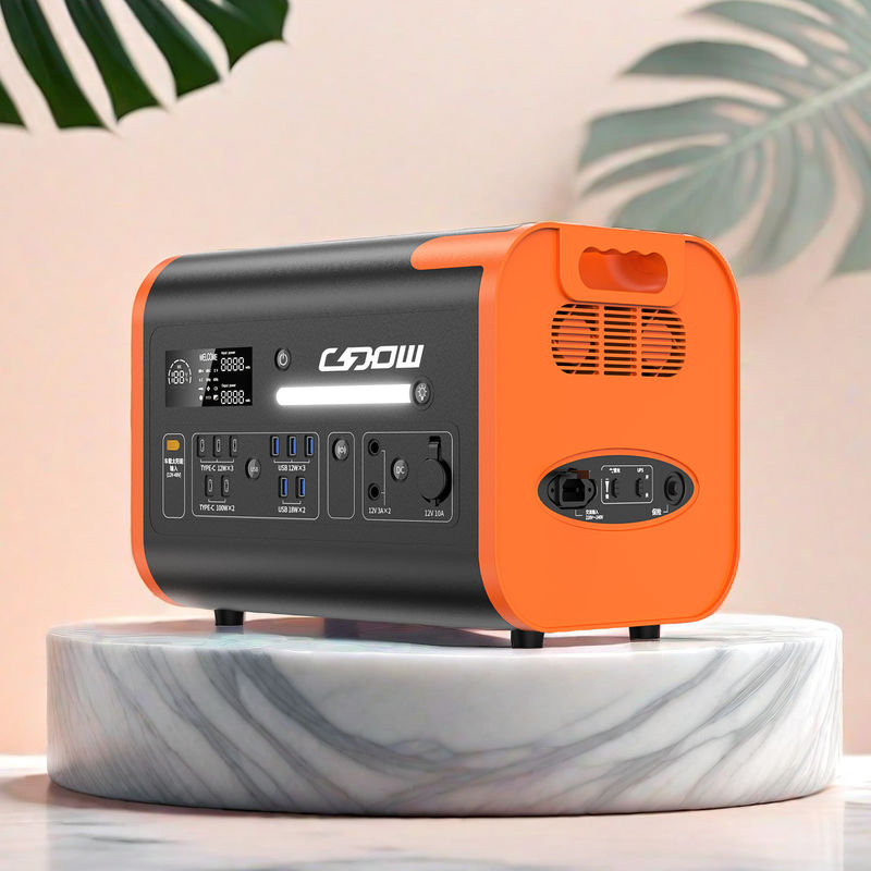 2200W আউটপুট পাওয়ার পোর্টেবল পাওয়ার স্টেশন 2000W 4000W ড্রাইভ LiFePO4 ব্যাটারি শক্তি সঞ্চয়