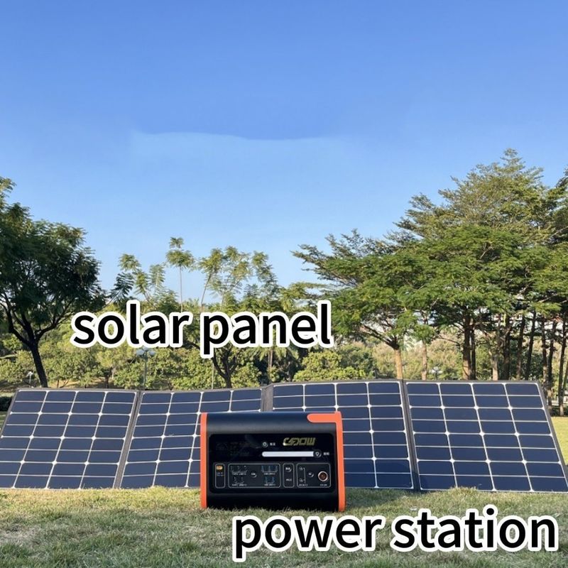 2200W সৌর জেনারেটর 2500W পোর্টেবল পাওয়ার স্টেশন সহ সৌর প্যানেল আপনার শক্তির উৎস