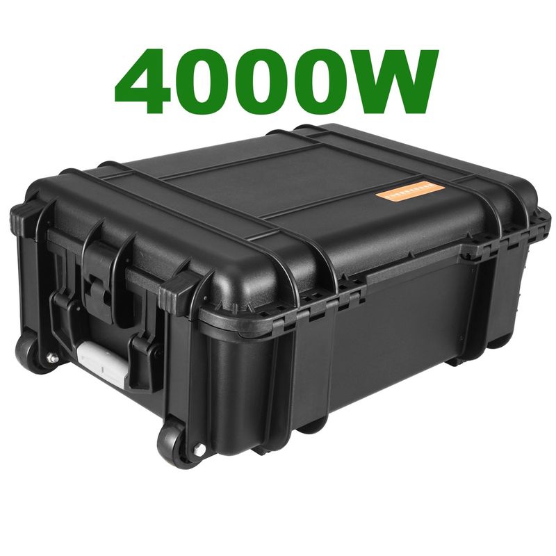 আউটডোর ক্যাম্পিং সোলার পাওয়ার ব্যাংক 500W 4000W 2000W 3000W লিথিয়াম ব্যাটারি চার্জার 110V/220V সহ