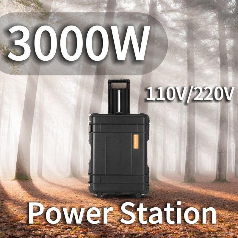 LT-30 আউটডোর পোর্টেবল পাওয়ার স্টেশন 3000W সরাতে সক্ষম রড এবং LiFePO4 ব্যাটারি সহ