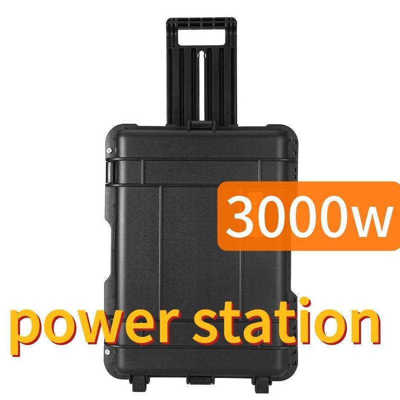 3000W পোর্টেবল এনার্জি স্টোরেজ পাওয়ার স্টেশন কালো কাস্টমাইজযোগ্য CE.Un38.3 সার্টিফাইড