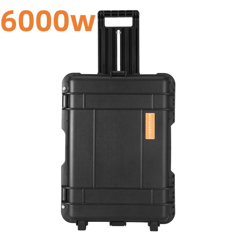8000W পিক পাওয়ার ক্যাম্পিং সোলার জেনারেটর হ্যান্ড-ট্র্যাক রড এবং ইউএসবি / টাইপ-সি 18W সর্বোচ্চ