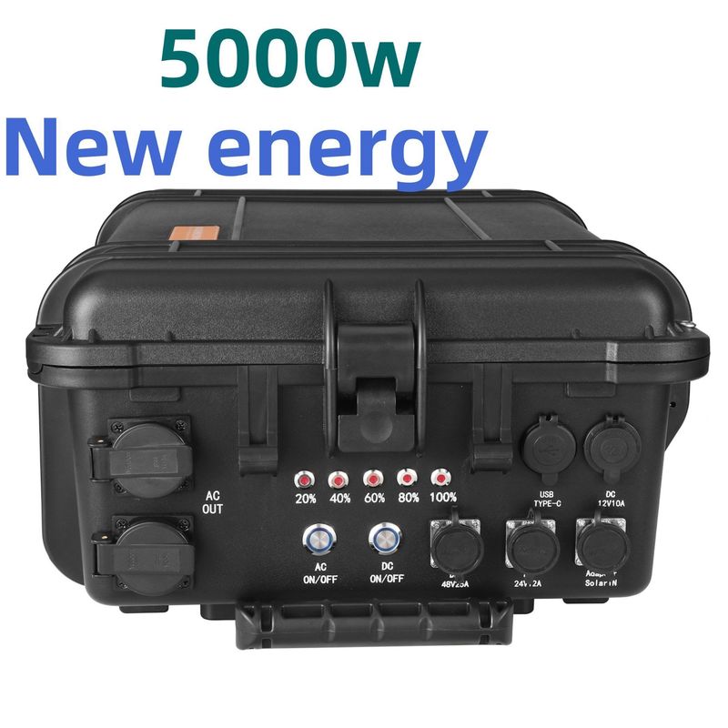 বাইরের ক্যাম্পিংয়ের জন্য 8000W পিক পাওয়ার LiFePO4 লিথিয়াম ব্যাটারি পোর্টেবল পাওয়ার স্টেশন