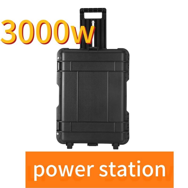 এসি খাঁটি সাইন ওয়েভ আউটপুট উচ্চ ক্ষমতা 110V/220V হোম বা আউটডোর ক্যাম্পিং পাওয়ার স্টেশন