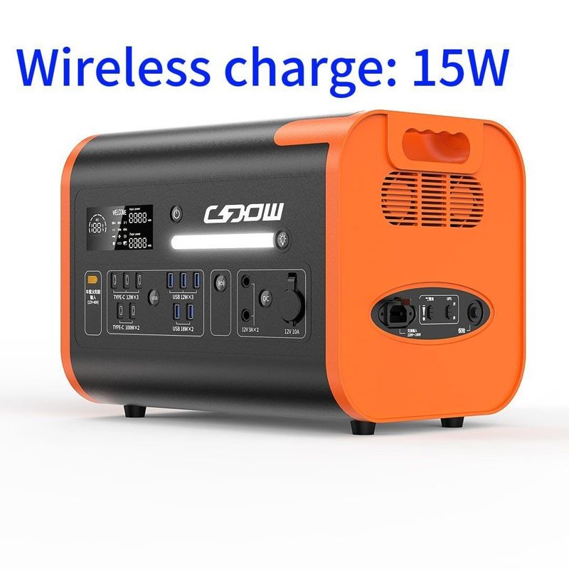 800W সৌর চার্জিং মাল্টিফাংশনাল পোর্টেবল ব্যাটারি শক্তি সঞ্চয় করার জন্য ভাঁজযোগ্য পাওয়ার স্টেশন