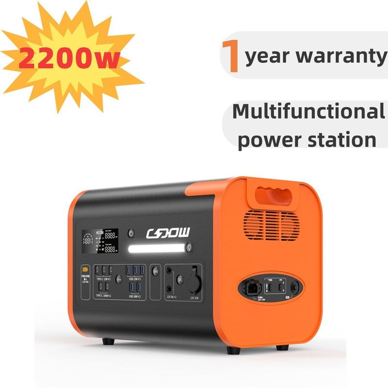 ওডিএম ওএম এসি আউটপুট ভোল্টেজ 100V-120V/220V-240V ক্যাম্পিংয়ের জন্য হোম আউটডোর সোলার জেনারেটর