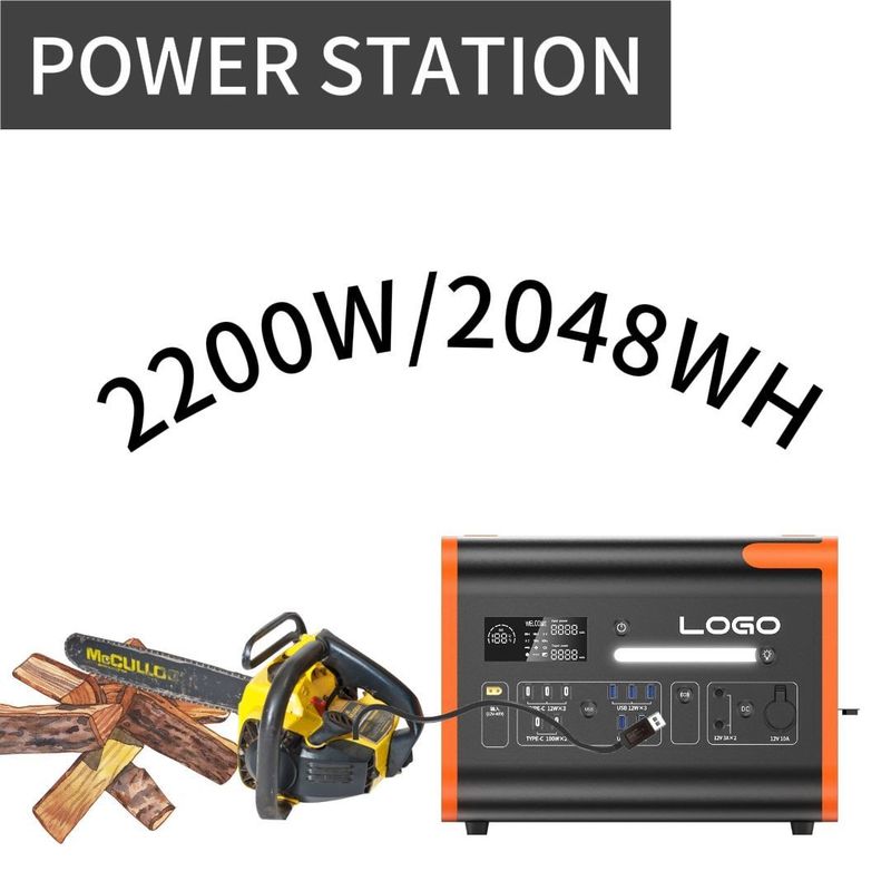 1500W পোর্টেবল মোবাইল জেনারেটর সৌর বিদ্যুৎ কেন্দ্র দ্রুত চার্জ অবিচ্ছিন্ন বিদ্যুৎ সরবরাহ