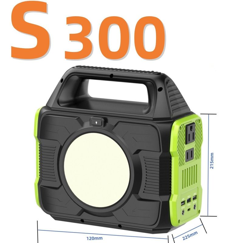 300W মিনি পোর্টেবল পাওয়ার স্টেশন জরুরী শক্তি ব্যাকআপের জন্য শক্তিশালী এবং কাস্টমাইজযোগ্য
