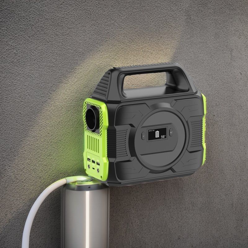 লিথিয়াম ব্যাটারি এবং তরল স্ফটিক ডিসপ্লে সহ 300W শক্তি সঞ্চয় সিস্টেম পাওয়ার স্টেশন