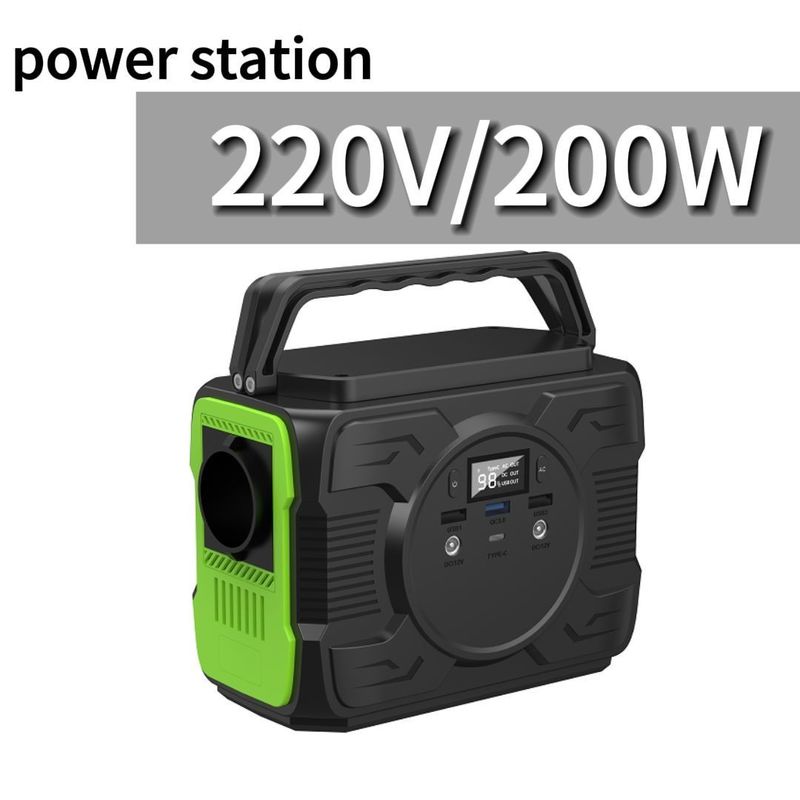 200W LiFePO4 ব্যাটারি প্যাক আউটডোর ক্যাম্পিং পাওয়ার ব্যাংক CPAP/ফ্রিজ/ফিশিং/ল্যাপটপের জন্য