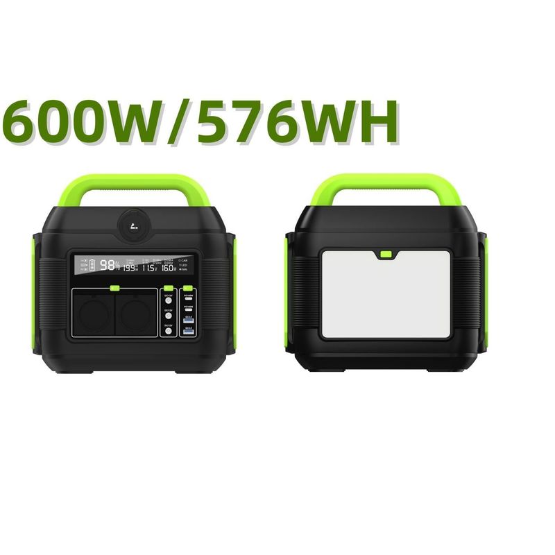 600W AC110V AC220V লিথিয়াম ব্যাটারি প্যাক ক্যাম্পার এবং RV এর জন্য পোর্টেবল সৌর বিদ্যুৎ কেন্দ্র