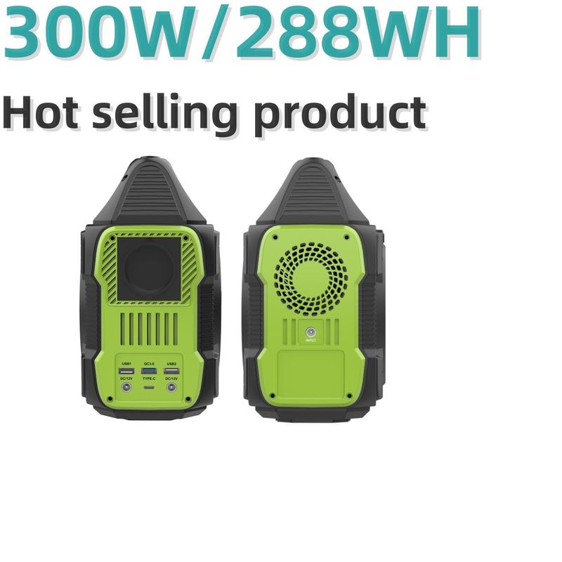 বহিরঙ্গন দ্রুত চার্জিং 300W পোর্টেবল পাওয়ার স্টেশন লিথিয়াম ব্যাটারি S3 সঙ্গে সৌর জেনারেটর