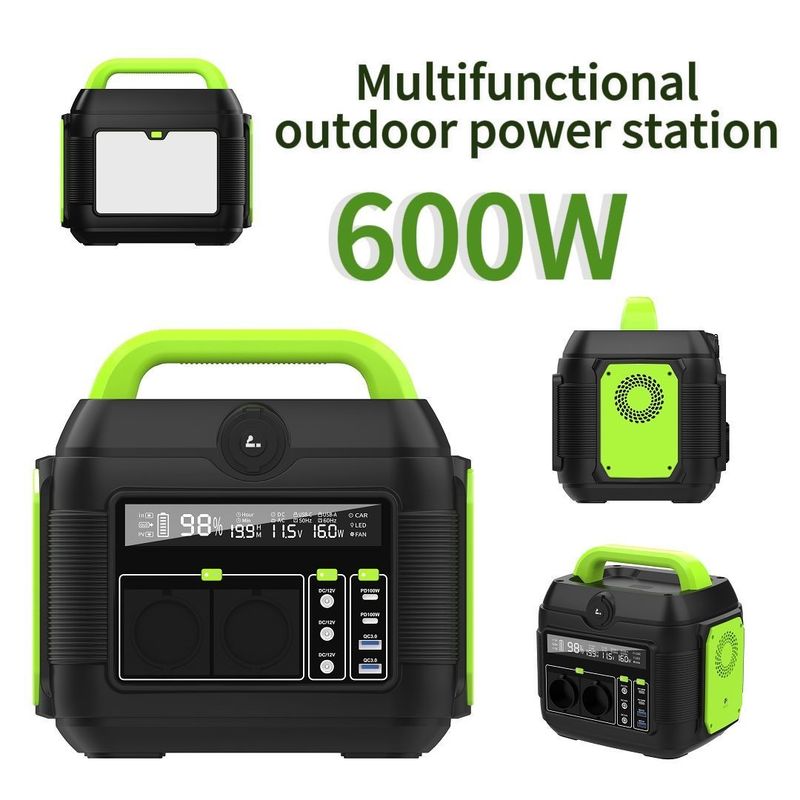 ইউরোপীয় স্ট্যান্ডার্ড 220V 600W পোর্টেবল সৌর শক্তি সঞ্চয় ব্যাটারি পাওয়ার ব্যাংক ভ্রমণের জন্য