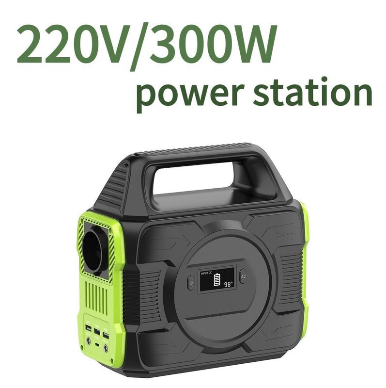 সৌর 110V 220V লিথিয়াম জন্য কাস্টমাইজযোগ্য রঙ 300W পোর্টেবল ব্যাটারি পাওয়ার ব্যাংক