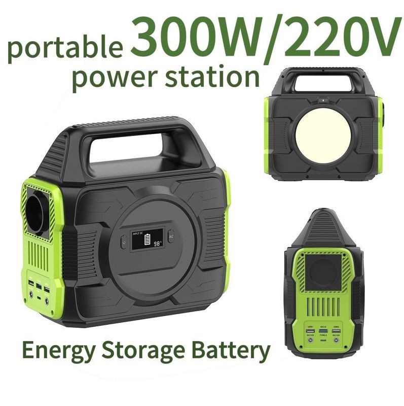 বিএমএসের জন্য 300W কাস্টম পাওয়ার ব্যাংক আউটডোর মোবাইল শক্তি সঞ্চয় শক্তি স্টেশন পুনর্ব্যবহারযোগ্য