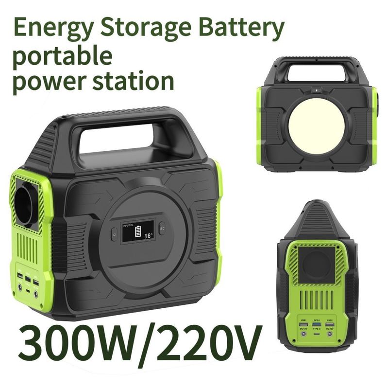 S3 300W মিনি অফ গ্রিড সোলার এনার্জি সিস্টেম ইইউ এসি সকেট সহ পোর্টেবল সোলার পাওয়ার ব্যাংক