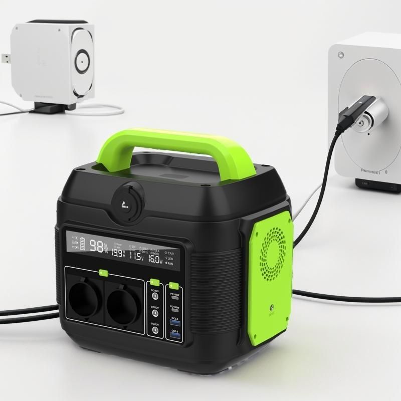 বহনযোগ্য সোলার সেল জেনারেটর 600W বহিরঙ্গন অ্যাডভেঞ্চারের জন্য মাল্টি-ফাংশন পাওয়ার স্টেশন
