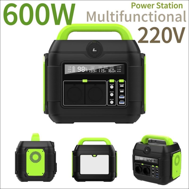 আউটডোর ক্রিয়াকলাপের জন্য কাস্টমাইজযোগ্য 300W 500W 600W 1200W 2200W পোর্টেবল পাওয়ার স্টেশন