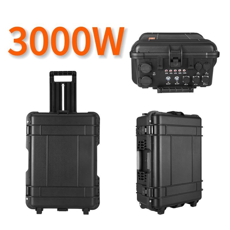 LT30 3000W সৌর শক্তি সিস্টেম 1500W 2400W 5000W LiFePO4 আউটডোর পাওয়ার স্টেশন সহ