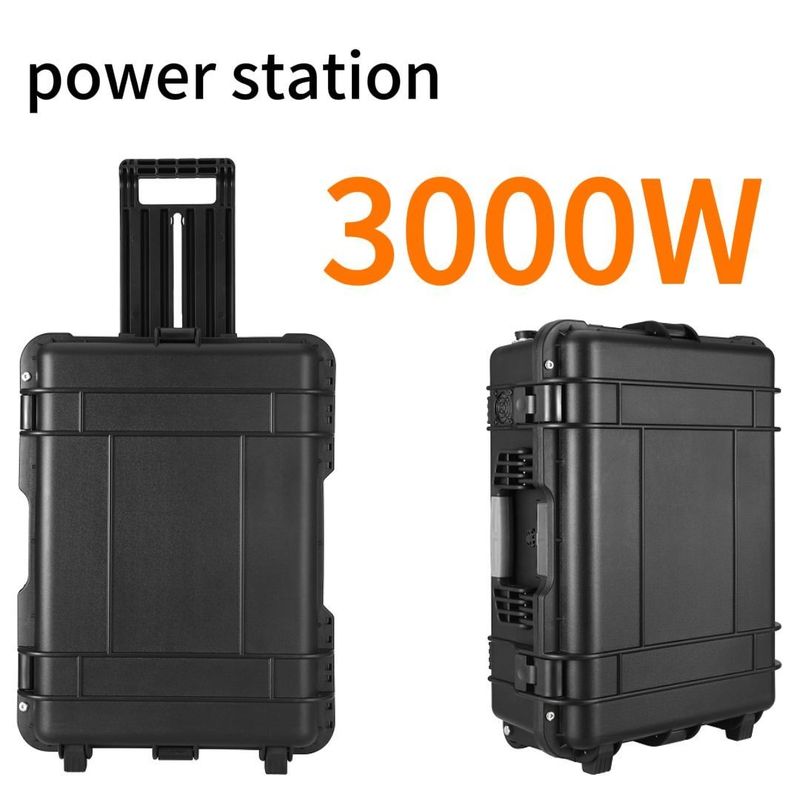 সকেট টাইপ সহ 3000W জরুরী পাওয়ার সাপ্লাই পোর্টেবল জেনারেটর সমস্ত চার্জিং সময় 6-7h