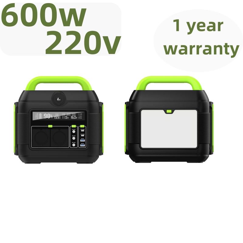 600W 110/220V-50Hz/60Hz ইকো-বন্ধুত্বপূর্ণ শক্তির জন্য পোর্টেবল পাওয়ার স্টেশন সৌর জেনারেটর