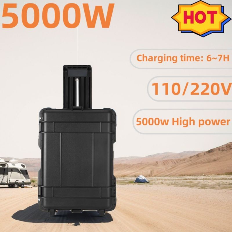 বিস্ফোরণ-প্রমাণিত আলো সহ 8000W পিক পাওয়ার পোর্টেবল শক্তি সঞ্চয় সৌর জেনারেটর