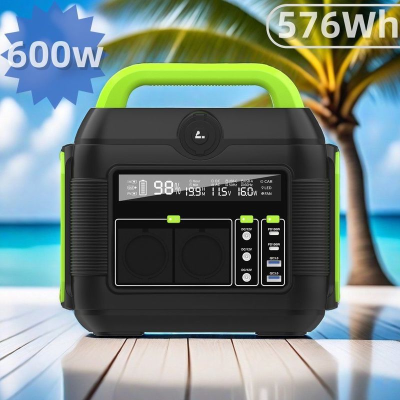 S6 600W পোর্টেবল পাওয়ার স্টেশন ড্রোন চার্জিং জন্য সৌর জেনারেটর ল্যাপটপ মোবাইল ফোন
