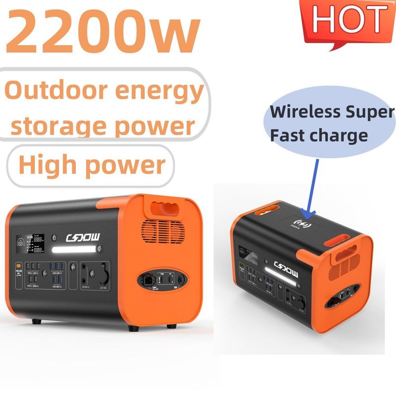 Un38.3/Msos প্রমাণীকরণ 2200W পোর্টেবল চার্জিং স্টেশন 220V অফিসের জন্য সৌর জেনারেটর