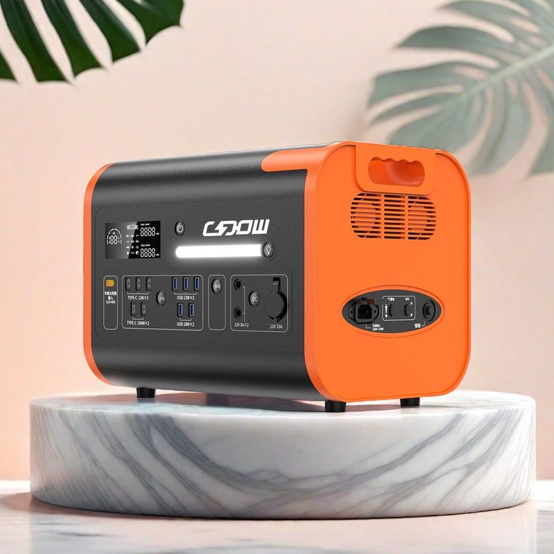LiFePO4 ব্যাটারি পোর্টেবল পাওয়ার স্টেশন 2000W 2200W বহিরঙ্গন পরিবারের জরুরী জন্য