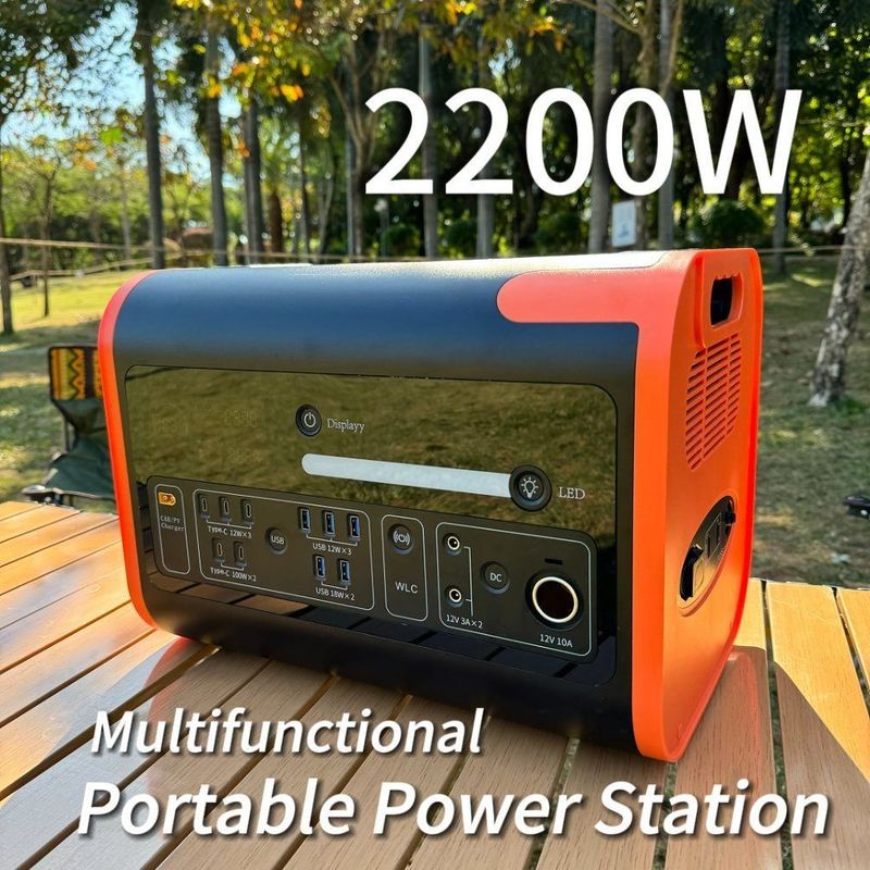 AT22 2200W/2048wh/40ah LiFePO4 পোর্টেবল পাওয়ার স্টেশন জন্য শক্তি সঞ্চয় সৌর জেনারেটর